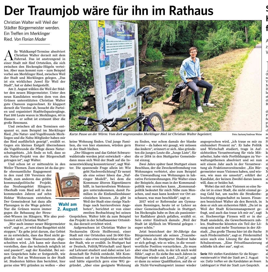 Aktuelle Berichterstattung: Leonberger Kreiszeitung