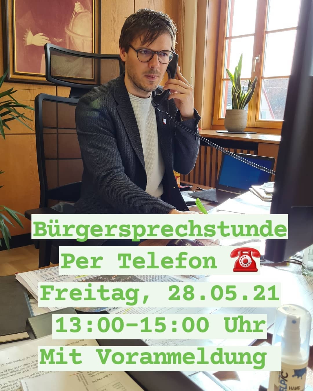 Bürgersprechstunde weiterhin telefonisch